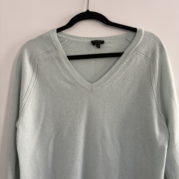 8Piece Bundle Of Talbots Women's XL Pure Cashmere Sweaters, Gray,Tan,Blue,Peach - Picture 15 of 16